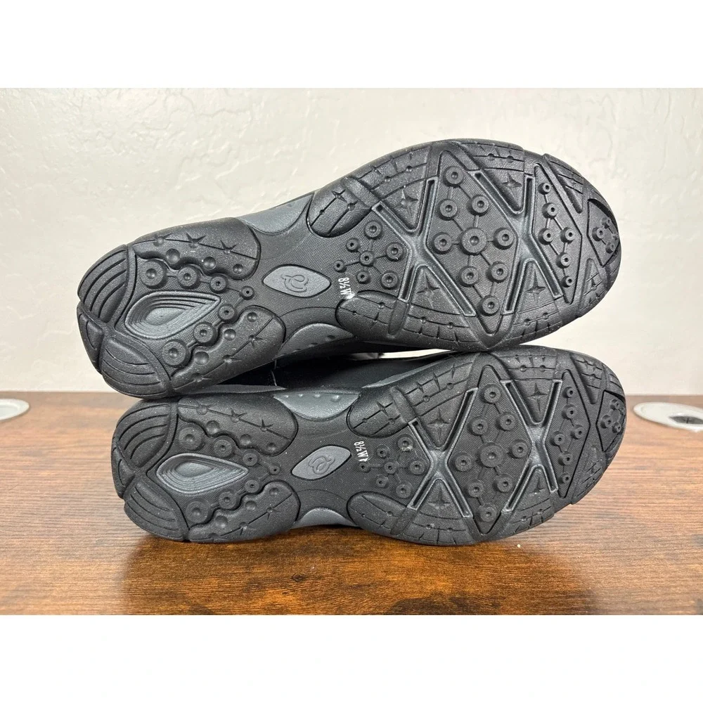 Easy Spirit SEEMINEE2 Black Faux Fur Trim Winter Snow Boots Womens‎ 8.5W Wide